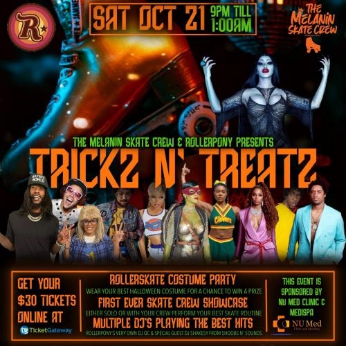 Trickz N' Treatz: A Melanin Skate Crew Costume Party Experience 