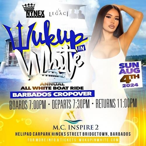 Wuk Up In White The Annual All White Boat Ride Â· Barbados Crop Over 2024 
