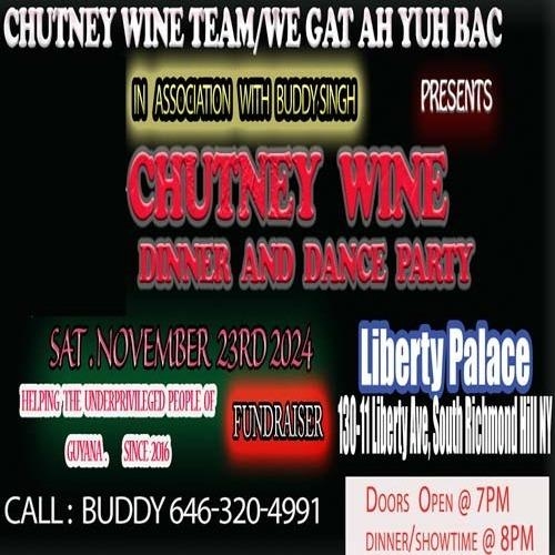Chutney Wine | Dinner And Dance Party 