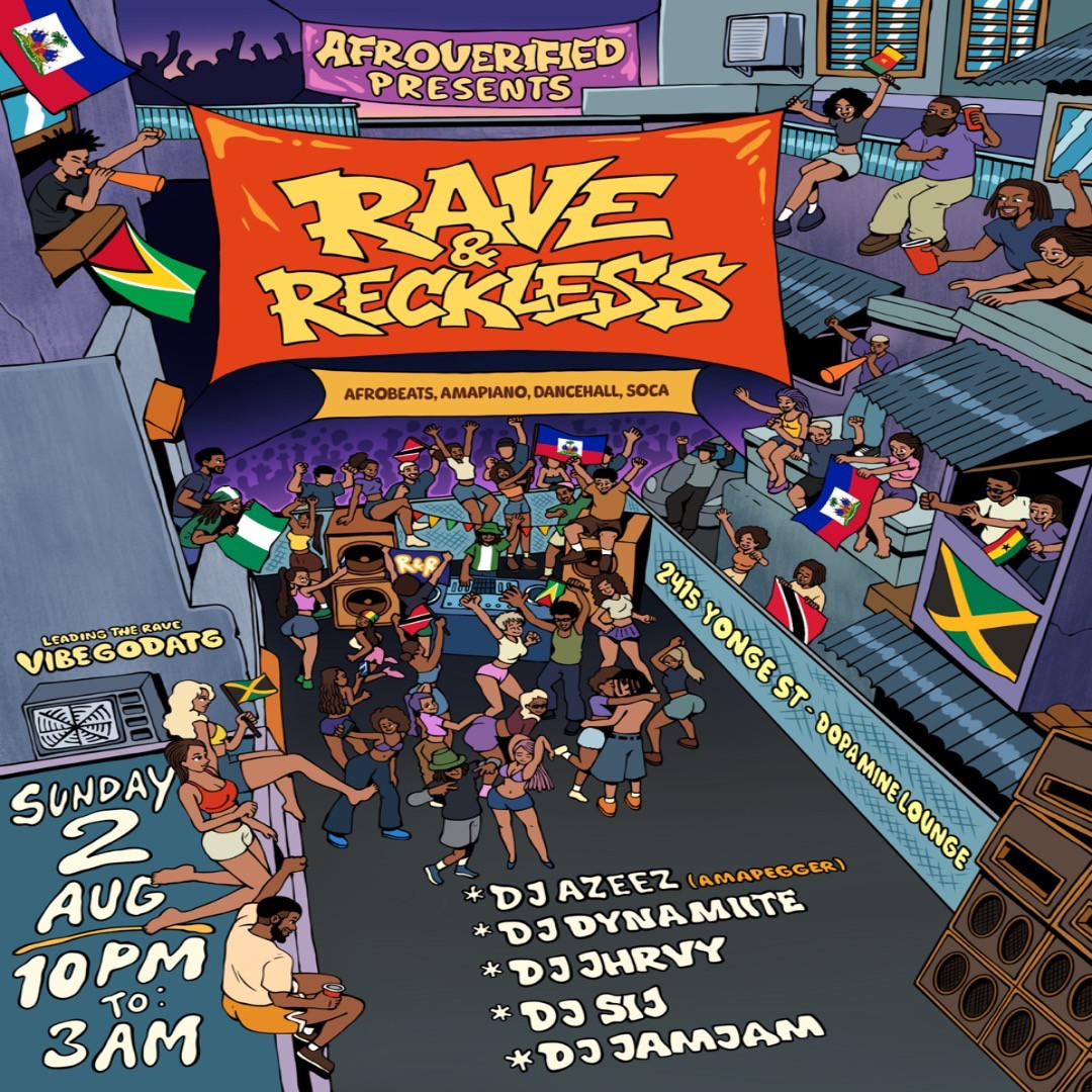 Rave & Reckless: Caribana (Sunday) Night Party 