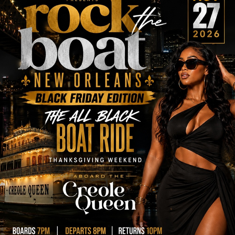 Rock The Boat New Orleans: Black Friday All Black Boat Ride 