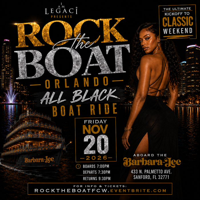 Rock The Boat Orlando: All Black Boat Ride | Classic Weekend Kickoff 2026 