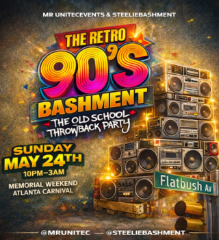 90’s bashment party Atlanta Carnival weekend 