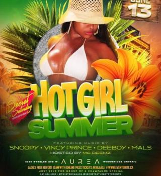 Hot Girl Summer | Saturday June 13th | Aurea Lounge 