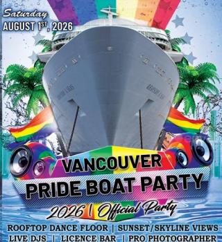Vancouver Pride Boat Party 2026 | Official Party 