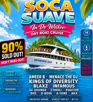 Soca Suave: In De Water (day Boat Cruise) 