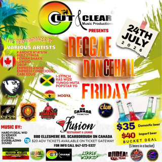 Reggae Dancehall Friday - Cut & Clear Music Productions Inc 