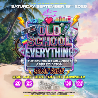 OLD SCHOOL EVERYTHING BOAT RIDE - Saturday September 19th 