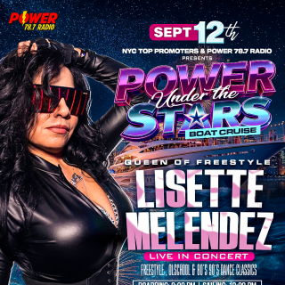 Power under the stars with freestyle singing legend Lisette Melendez 
