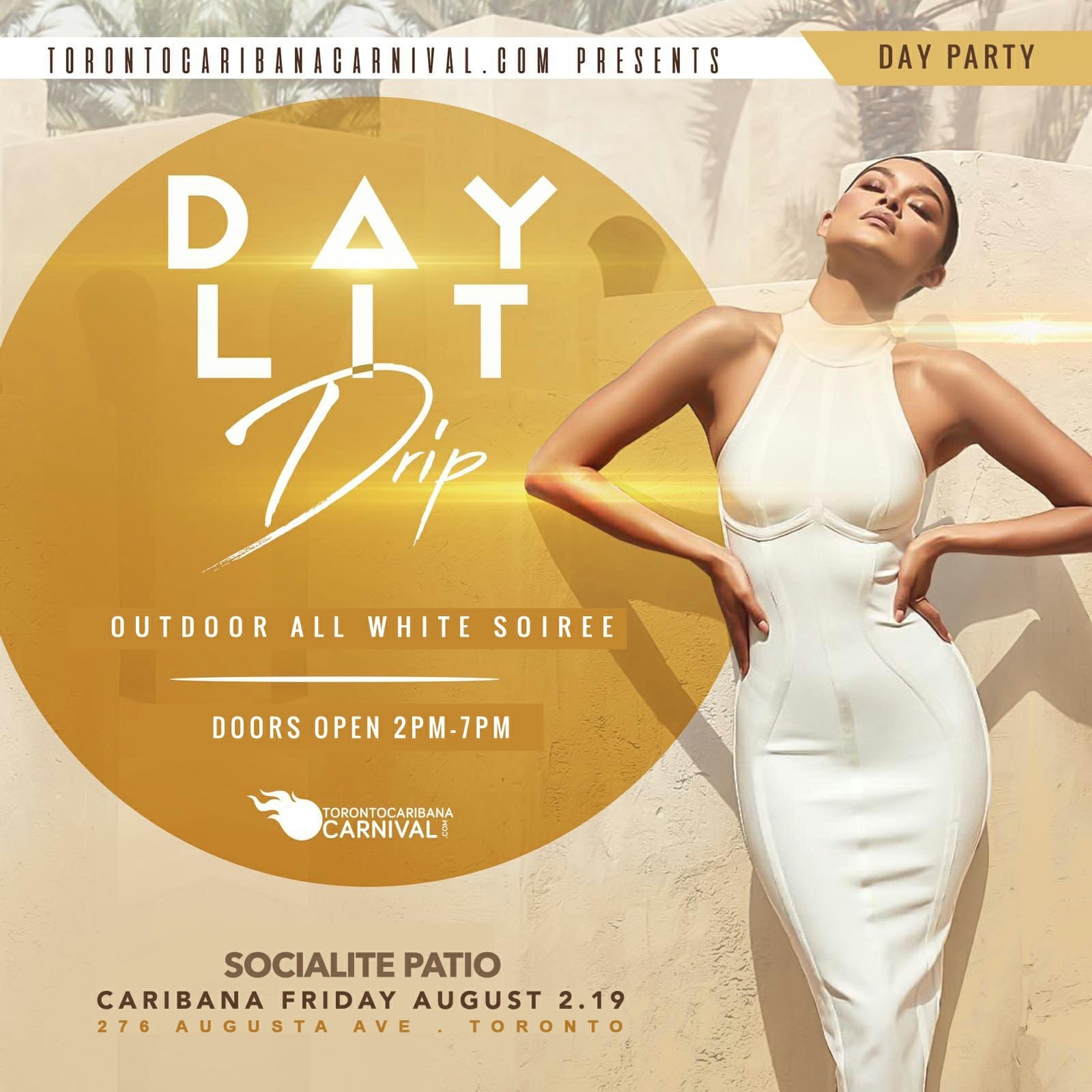 Daylit Drip All White Outdoor Soiree | Caribana Friday | 08.02.19 